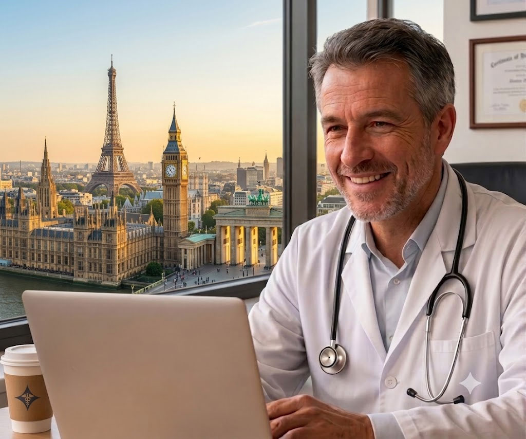 Médecin français téléconsultation Europe